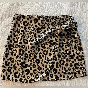 Cheetah print skirt